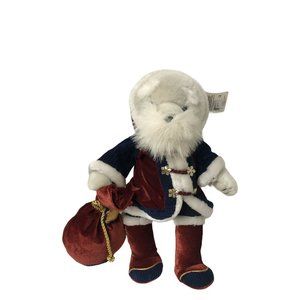 Dakin Celebration Christmas MR.‎ Clause Gift Bag Stocking Hanger Plush Stuff 14"